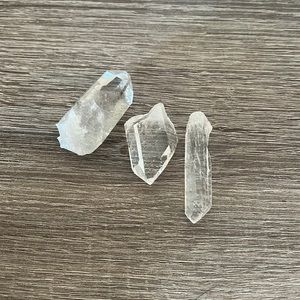 Three Clear Quartz